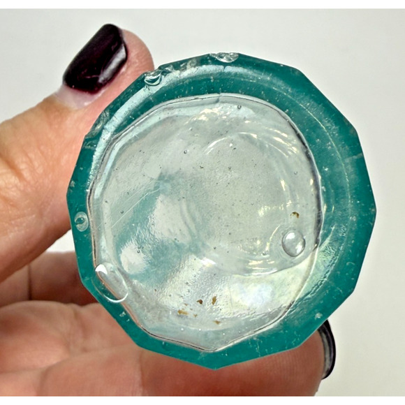 Antique Rev NH Downs Vegetable Balsamic Elixir 1890 Blue 12 Sided 4.5" Bottle - Picture 5 of 12